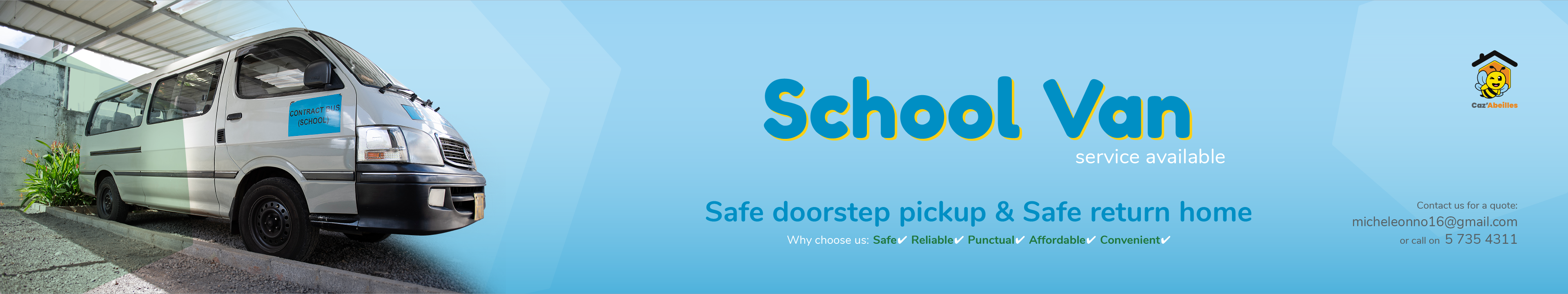 Caz'Abeilles School Van